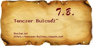 Tenczer Bulcsú névjegykártya